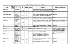 Legenda da Guia Anexo de Outras Despesas